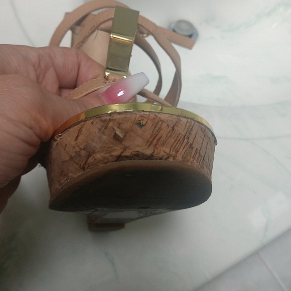 Dolce Vita nude cork wedge - Picture 8 of 10